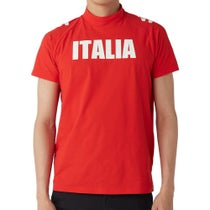 カッパ Kappa　メンズ モックネックTシャツ 615-608 RD　2025年モデル