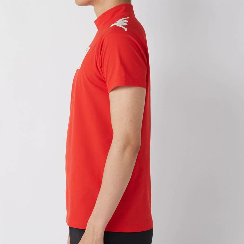 カッパ Kappa　メンズ モックネックTシャツ 615-608 RD　2025年モデル 詳細2
