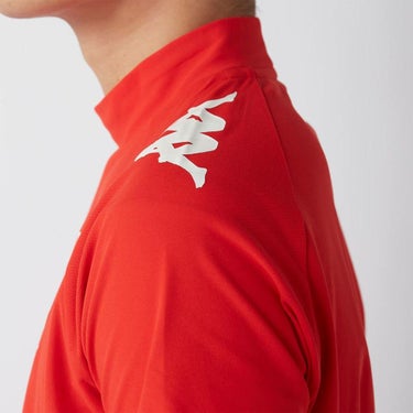 カッパ Kappa　メンズ モックネックTシャツ 615-608 RD　2025年モデル 詳細4