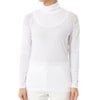 マリクレール marie claire　レディース UVカット メッシュ切替 長袖 ハイネック インナーシャツ 7149-835 ホワイト　2025年モデル ホワイト