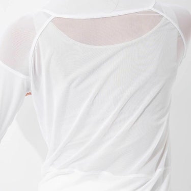 マリクレール marie claire　レディース UVカット メッシュ切替 長袖 ハイネック インナーシャツ 7149-835 ホワイト　2025年モデル 詳細4