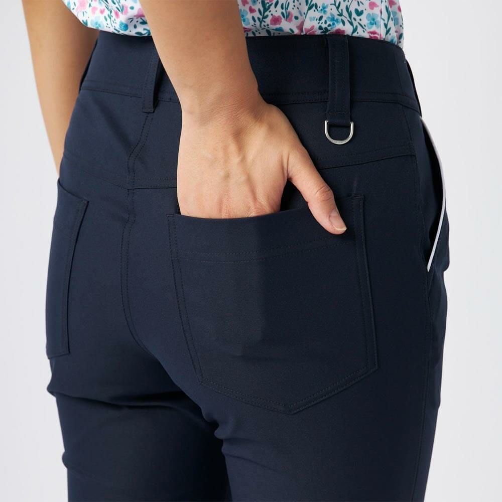 マリクレール marie claire　レディース 8WAYストレッチ 撥水 9分丈 パンツ 715-351 ネイビー　2025年モデル 詳細4