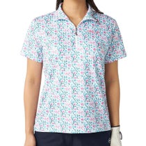 マリクレール marie claire　レディース 花柄 総柄 半袖 ハーフジップシャツ 715-651 ピンク　2025年モデル