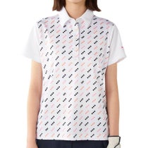 マリクレール marie claire　レディース 接触冷感 ロゴモチーフ 半袖 ポロシャツ 715-654 ホワイト　2025年モデル