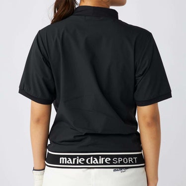 マリクレール marie claire　レディース 撥水 8WAYストレッチ 半袖 プルオーバー 715-656 ブラック　2025年モデル 詳細1