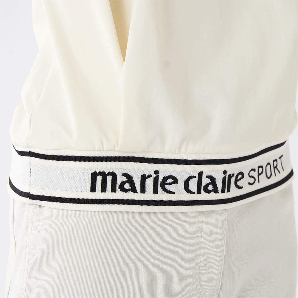 マリクレール marie claire　レディース 撥水 8WAYストレッチ 半袖 プルオーバー 715-656 ホワイト　2025年モデル 詳細4