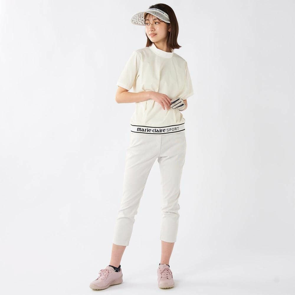 マリクレール marie claire　レディース 撥水 8WAYストレッチ 半袖 プルオーバー 715-656 ホワイト　2025年モデル 詳細5