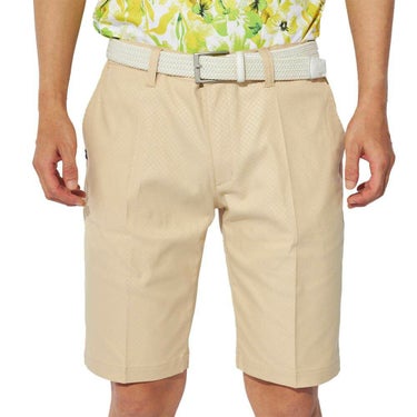 フィラ FILA　メンズ 撥水 エンボスプリント ツイル ショートパンツ 745-309 ベージュ　2025年モデル