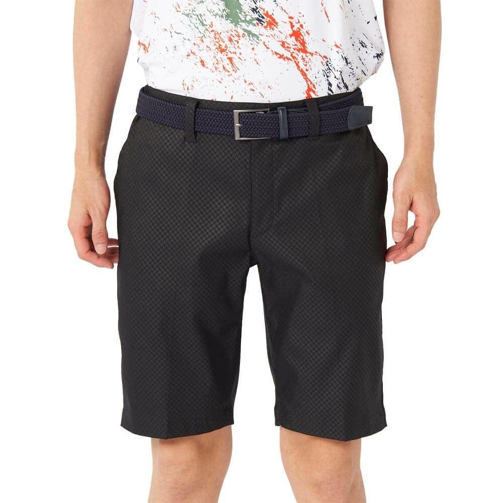 フィラ FILA　メンズ 撥水 エンボスプリント ツイル ショートパンツ 745-309 ブラック　2025年モデル