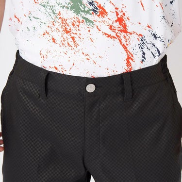 フィラ FILA　メンズ 撥水 エンボスプリント ツイル ショートパンツ 745-309 ブラック　2025年モデル 詳細4