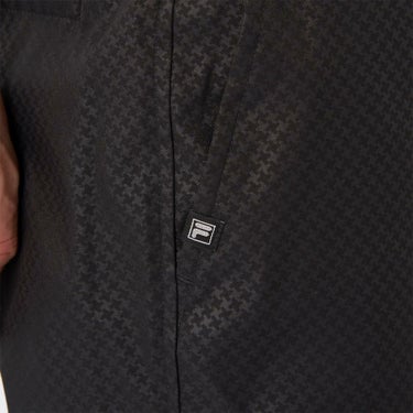 フィラ FILA　メンズ 撥水 エンボスプリント ツイル ショートパンツ 745-309 ブラック　2025年モデル 詳細7