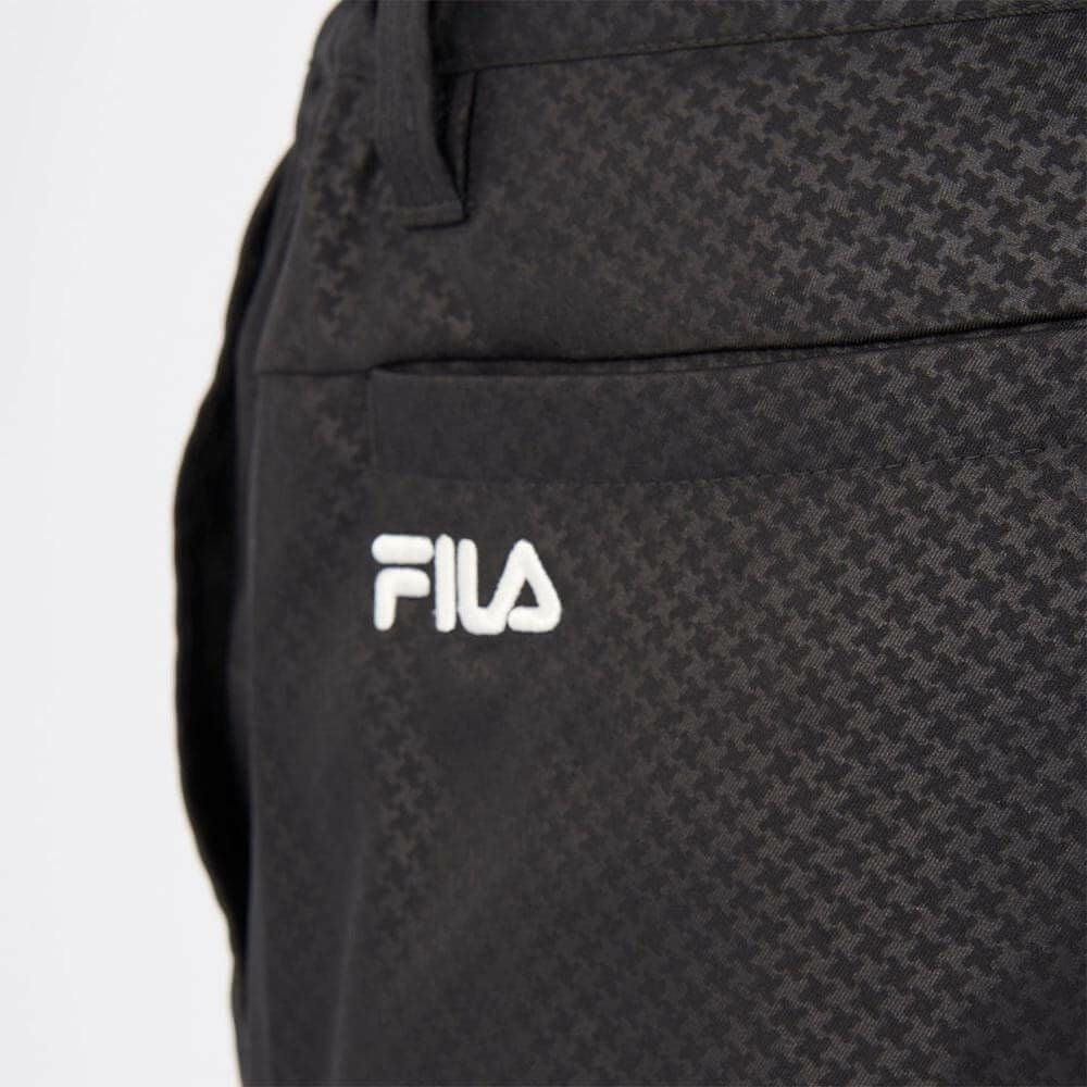 フィラ FILA　メンズ 撥水 エンボスプリント ツイル ショートパンツ 745-309 ブラック　2025年モデル 詳細8