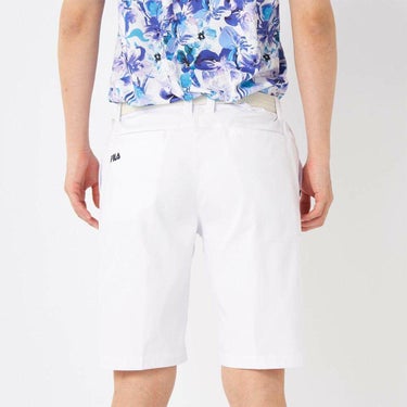 フィラ FILA　メンズ 撥水 エンボスプリント ツイル ショートパンツ 745-309 ホワイト　2025年モデル 詳細2