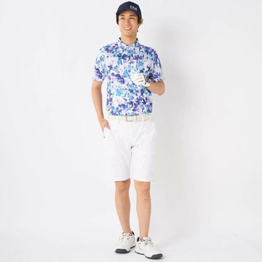 フィラ FILA　メンズ 撥水 エンボスプリント ツイル ショートパンツ 745-309 ホワイト　2025年モデル 詳細9