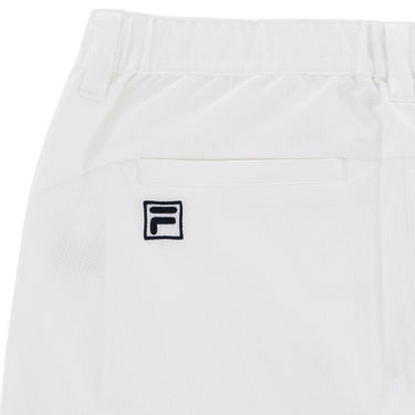 フィラ FILA　メンズ 遮熱 ロゴ刺繍 ストレッチ ショートパンツ 745-324-3 ホワイト　2025年モデル 詳細5