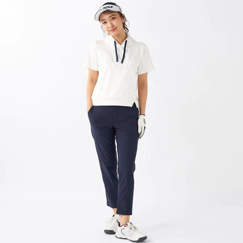 フィラ FILA　レディース 8WAYストレッチ 接触冷感 ロングパンツ 755-306 ネイビー　2025年モデル 詳細9