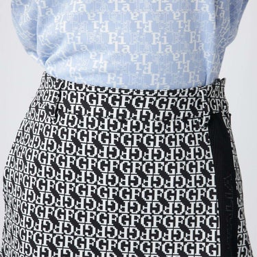 フィラ FILA　レディース 配色切替 部分メッシュ インナーパンツ付き スカート 755-343 ブラックプリント　2025年モデル 詳細4