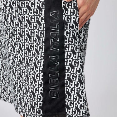 フィラ FILA　レディース 配色切替 部分メッシュ インナーパンツ付き スカート 755-343 ブラックプリント　2025年モデル 詳細7