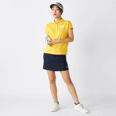 フィラ FILA　レディース ロゴデザイン ハート バックプリント 半袖 ポロシャツ 755-615 イエロー　2025年モデル 詳細7