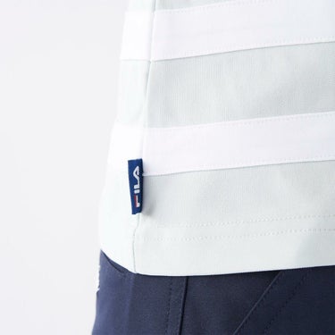 フィラ FILA　レディース ラインデザイン 半袖 ポロシャツ 755-662 ライトブルー　2025年モデル 詳細5