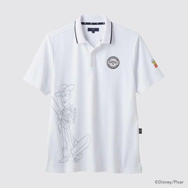キャロウェイ Callaway　トイ・ストーリー キャロウェイコレクション ワンポイント 半袖 ポロシャツ C25134130 1030 ホワイト　2025年モデル