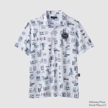 キャロウェイ Callaway　トイ・ストーリー キャロウェイコレクション 総柄 半袖 ポロシャツ C25134131 1030 ホワイト　2025年モデル