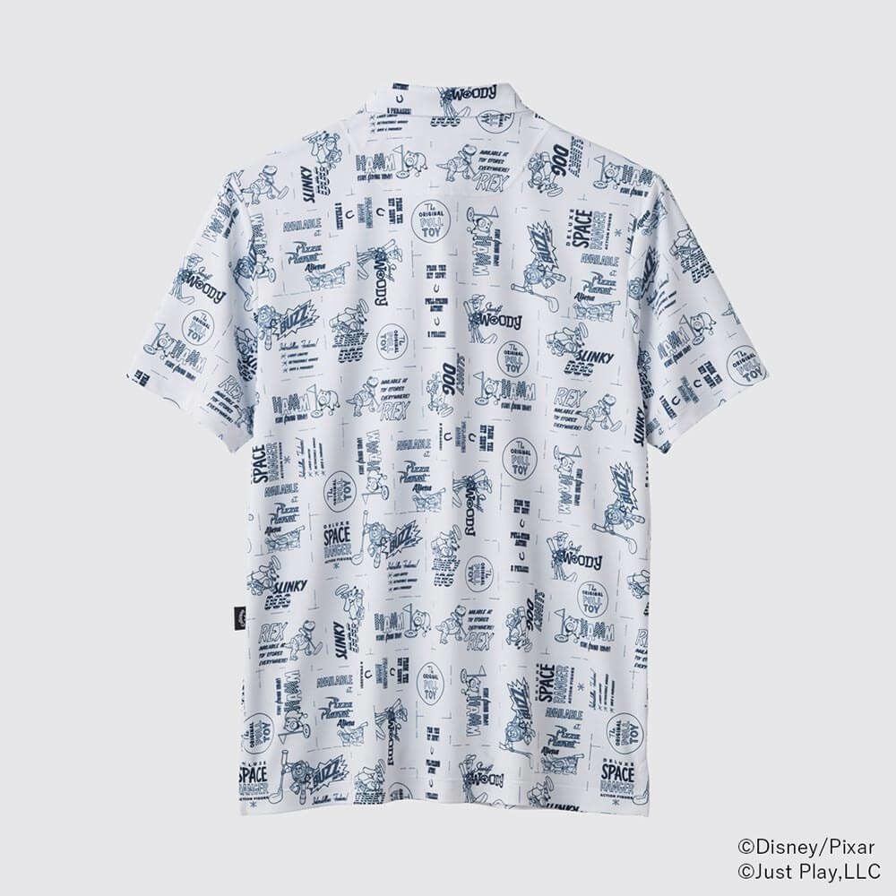 キャロウェイ Callaway　トイ・ストーリー キャロウェイコレクション 総柄 半袖 ポロシャツ C25134131 1030 ホワイト　2025年モデル 詳細2