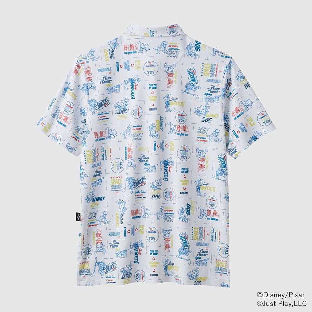 キャロウェイ Callaway　トイ・ストーリー キャロウェイコレクション 総柄 半袖 ポロシャツ C25134131 1031 ホワイト　2025年モデル 詳細2