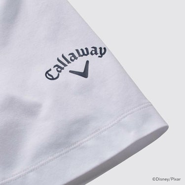 キャロウェイ Callaway　トイ・ストーリー キャロウェイコレクション バックプリント 半袖 モックシャツ C25134132 1030 ホワイト　2025年モデル 詳細4