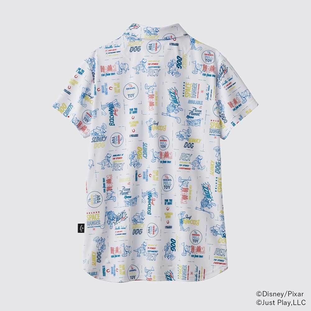 キャロウェイ Callaway　レディース トイ・ストーリー キャロウェイコレクション 総柄 半袖 ポロシャツ C25134231 1031 ホワイト　2025年モデル 詳細2