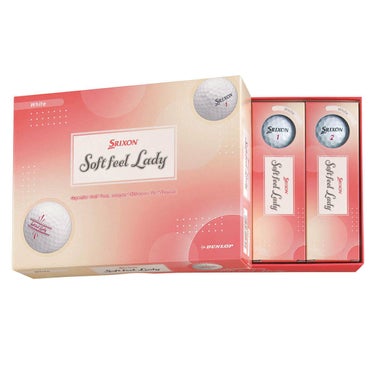 スリクソン　ソフトフィール レディ 2025年モデル　ゴルフボール　1ダース（12球入り）　ホワイト 詳細2