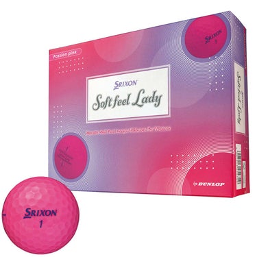 スリクソン　ソフトフィール レディ 2025年モデル　ゴルフボール　1ダース（12球入り）　パッションピンク ピンク