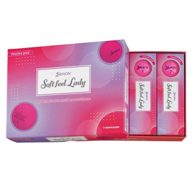 スリクソン　ソフトフィール レディ 2025年モデル　ゴルフボール　1ダース（12球入り）　パッションピンク 詳細2