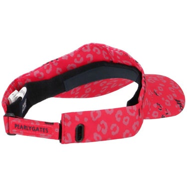 パーリーゲイツ PEARLY GATES　ヒョウ柄プリントUVバイザー 053-5287608 091 ピンク　2025年モデル 詳細1