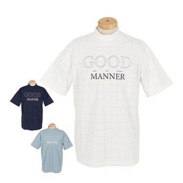 ユナイテッドアローズゴルフ　メンズ ロゴプリント ジャガード 半袖 モックネックシャツ 6017-699-0114　2025年モデル 詳細1