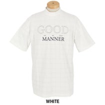 ユナイテッドアローズゴルフ　メンズ ロゴプリント ジャガード 半袖 モックネックシャツ 6017-699-0114　2025年モデル