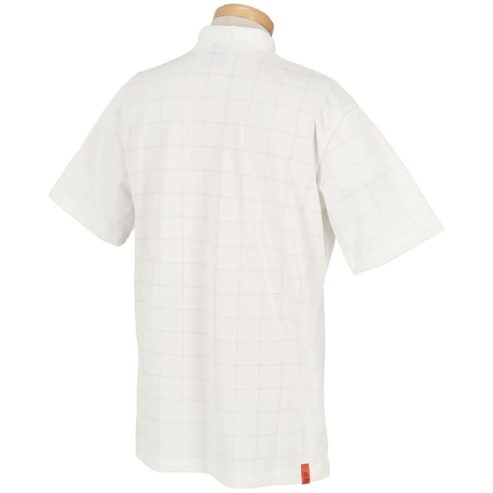 ユナイテッドアローズゴルフ　メンズ ロゴプリント ジャガード 半袖 モックネックシャツ 6017-699-0114　2025年モデル 詳細2