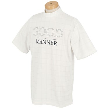 ユナイテッドアローズゴルフ　メンズ ロゴプリント ジャガード 半袖 モックネックシャツ 6017-699-0114　2025年モデル 詳細3