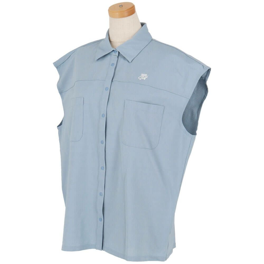 ユナイテッドアローズゴルフ　レディース ロゴプリント ノースリーブ ポロシャツ 6016-699-0002　2025年モデル 詳細3