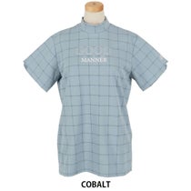 ユナイテッドアローズゴルフ　レディース プレイド ジャガード 半袖 モックネックシャツ 6017-699-0117　2025年モデル