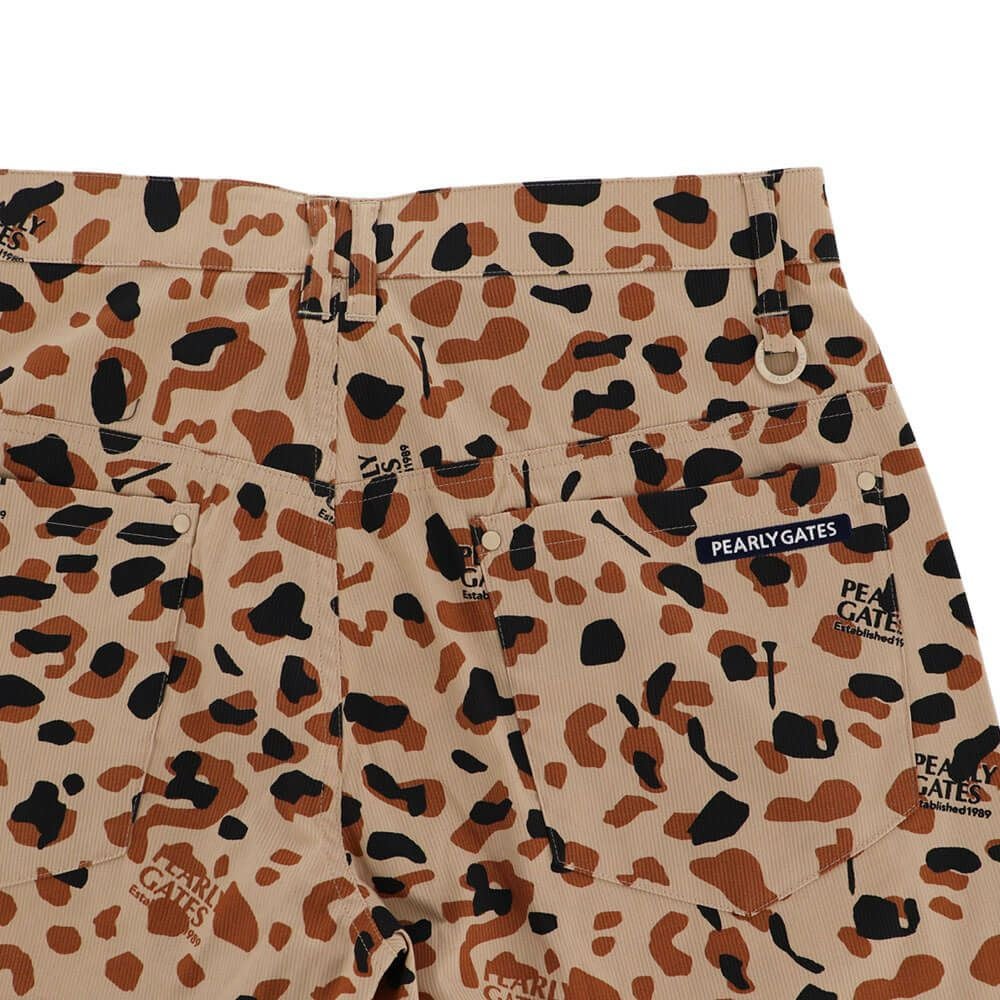 パーリーゲイツ PEARLY GATES　メンズ ヒョウ柄 Pe/Cストレッチコードレーン ショートパンツ 053-5132505　2025年モデル 詳細7