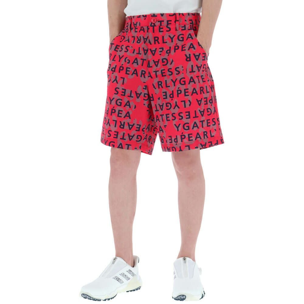 パーリーゲイツ PEARLY GATES　メンズ Nyストレッチドビーロゴヒョウ柄 ショートパンツ 053-5232609　2025年モデル 詳細3