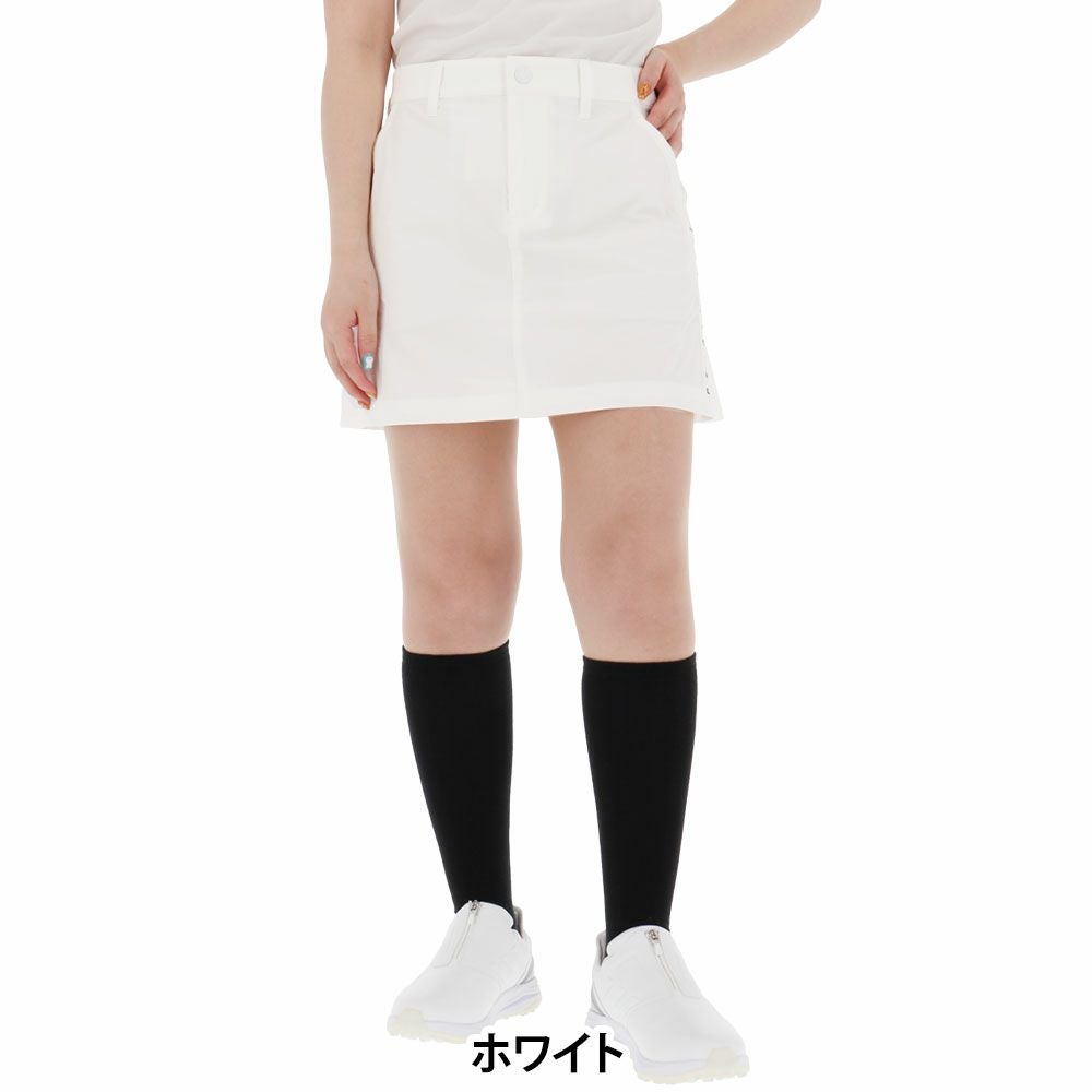 パーリーゲイツ PEARLY GATES　レディース Ny/PPドビー ストレッチ スカート 055-5234602　2025年モデル ホワイト