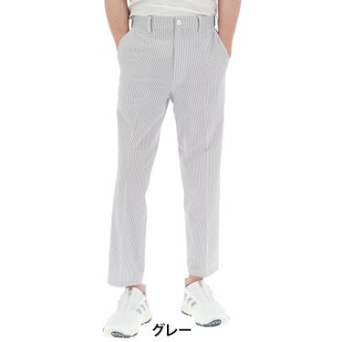 マンシングウェア Munsingwear　メンズ シアサッカー 9分丈パンツ MG5SLP83M　2025年モデル グレー