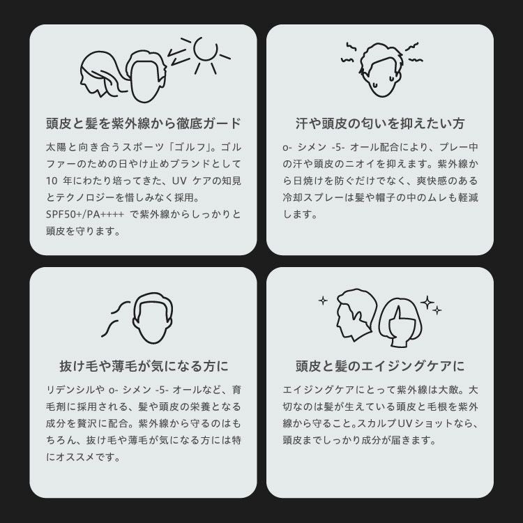 ZERO HOLE lab ゼロホールラボ 日焼け止めスプレー スカルプショット 50g SPF50+ PA++++ 紫外線対策 UVカット 詳細4