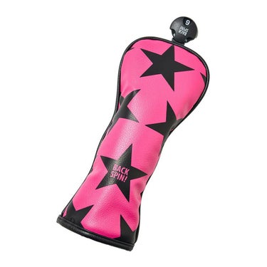 バックスピンゴルフ BACK SPIN! GOLF　スター ユーティリティ用 ヘッドカバー BSBB02H506 PK/BK ピンク　2025年モデル 詳細1