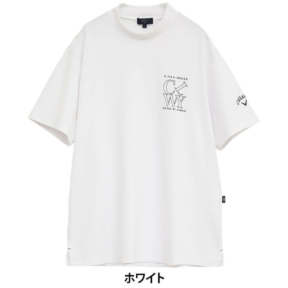 キャロウェイ Callaway　メンズ ハイゲージ カノコ 半袖 モックネックシャツ C25234100　2025年モデル 詳細2