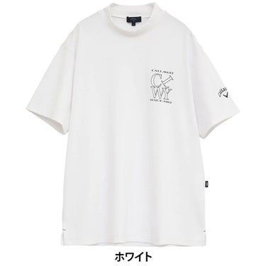 キャロウェイ Callaway　メンズ ハイゲージ カノコ 半袖 モックネックシャツ C25234100　2025年モデル 詳細2