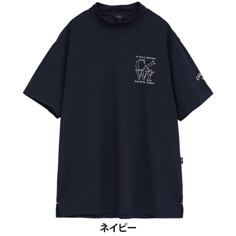 キャロウェイ Callaway　メンズ ハイゲージ カノコ 半袖 モックネックシャツ C25234100　2025年モデル 詳細11