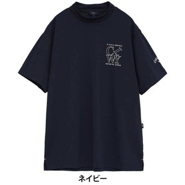 キャロウェイ Callaway　メンズ ハイゲージ カノコ 半袖 モックネックシャツ C25234100　2025年モデル 詳細11